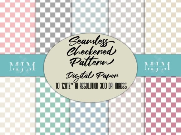 Download Seamless Checkered Pattern Digital Paper - Pattern digital paper Collection