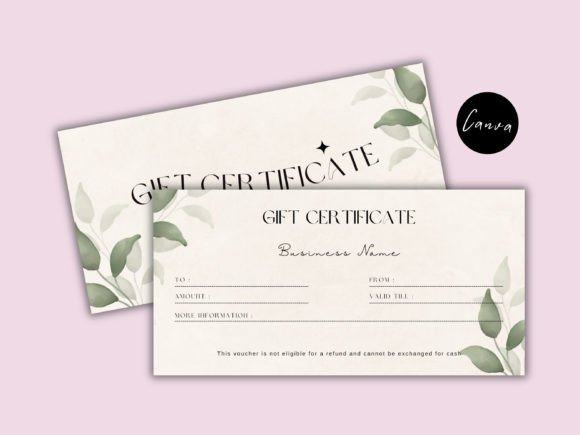 Download Boho Editable Gift Certificate Template - Gift Collection