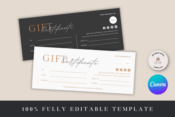 Download Canva Gift Certificate Template - Gift Collection