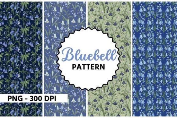 Download Bluebell Flower Watercolor Pattern - Flower watercolor pattern Collection