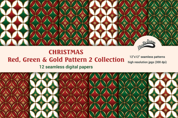 Download Christmas Pattern Digital Paper Bundle - Pattern digital paper Collection
