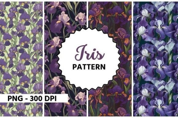 Download Iris Flower Watercolor Pattern - Flower watercolor pattern Collection