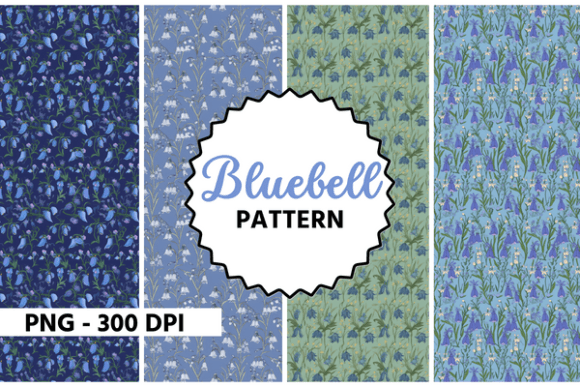 Download Bluebell Flower Watercolor Pattern - Flower watercolor pattern Collection