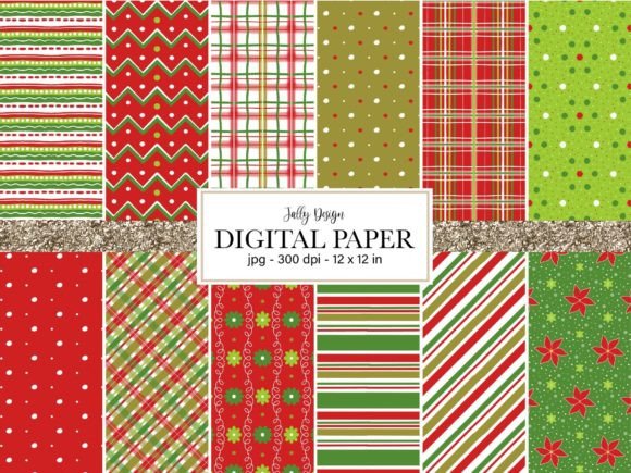 Download Christmas Pattern Digital Paper - Pattern digital paper Collection